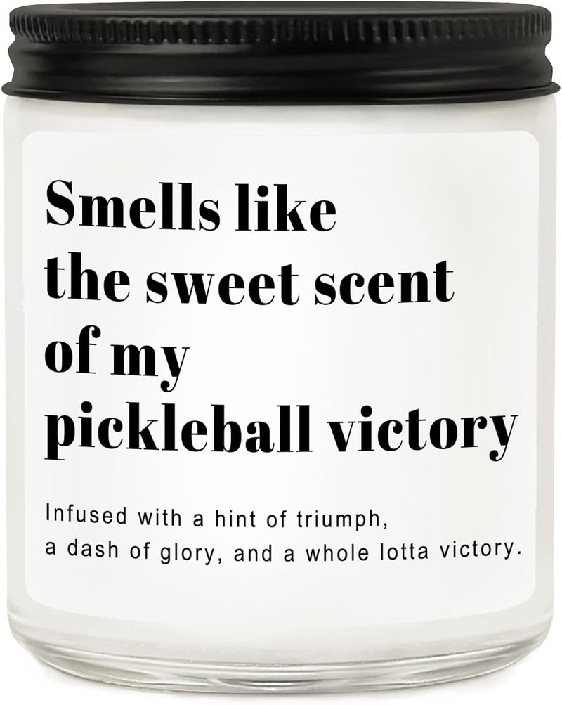 RIZOOCE Pickleball Gifts for Women Men, Pickleball Accessories, Lavender Scented Candle - Funny Gifts Pickleball for Lovers, Players, Fans, Sports - Image 1